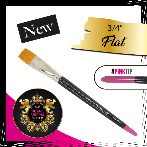 The Face Painting Shop Short 3/4 Flat Brush The Face Painting Shop Short 3/4 Flat Brush (3/4 SHORT FLAT)